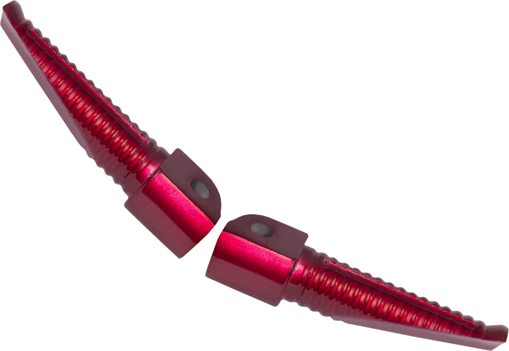 Billet Aluminum Footpegs Red Anodized