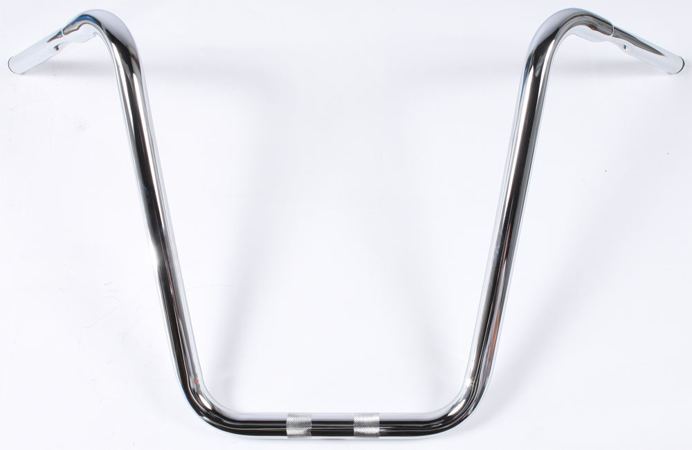 Ape Hanger 1 1/4" Chrome 20" 1.25" Thru Clamp   Non Tbw