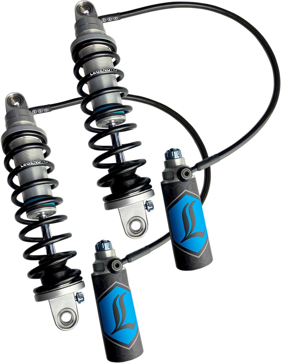 LEGEND SUSPENSION REVO ARC Remote Reservoir Shocks - Standard - Clear - 14" 1310-1936
