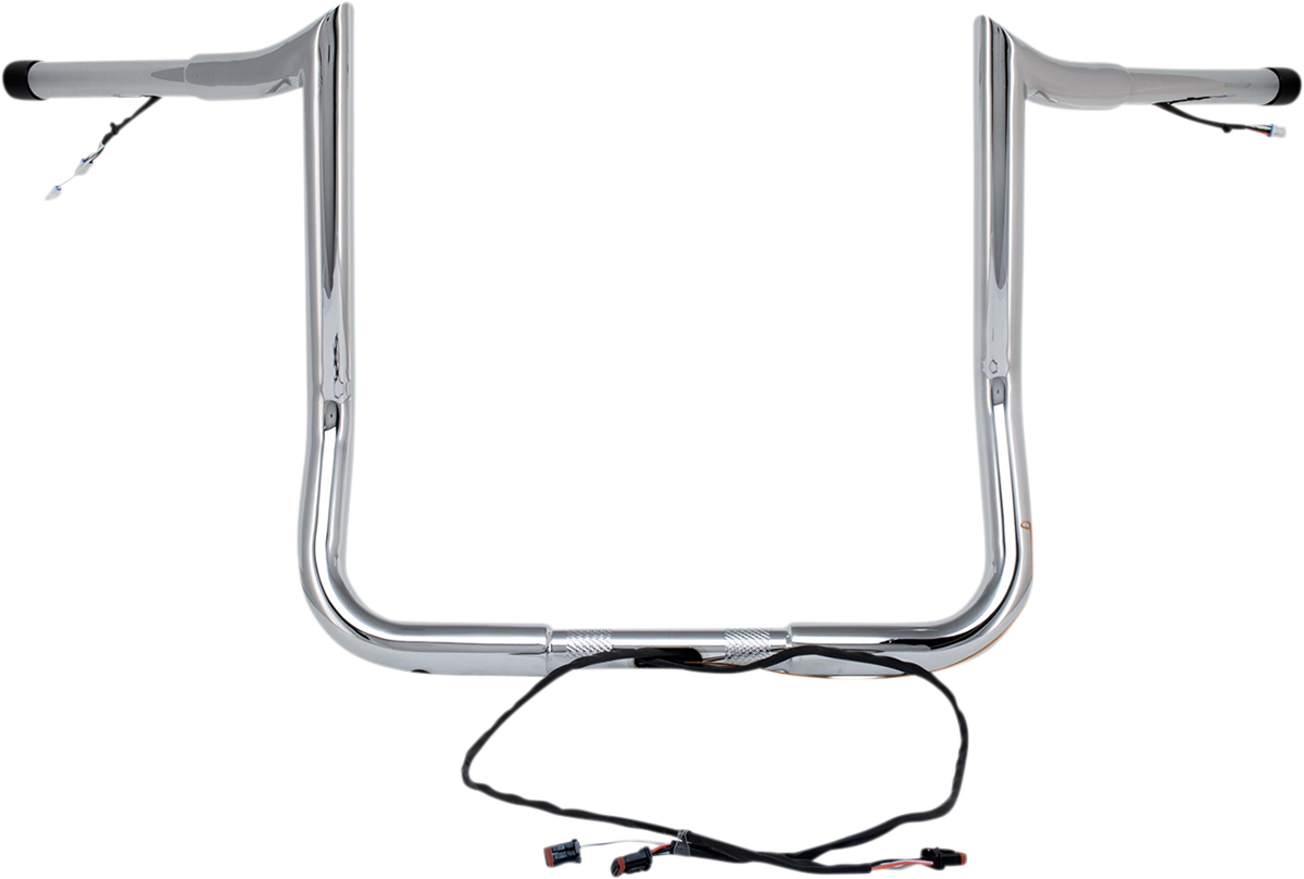 PAUL YAFFE BAGGER NATION Handlebar - Monkey Bar - Pre-Wired - 10" - Chrome H00902-W