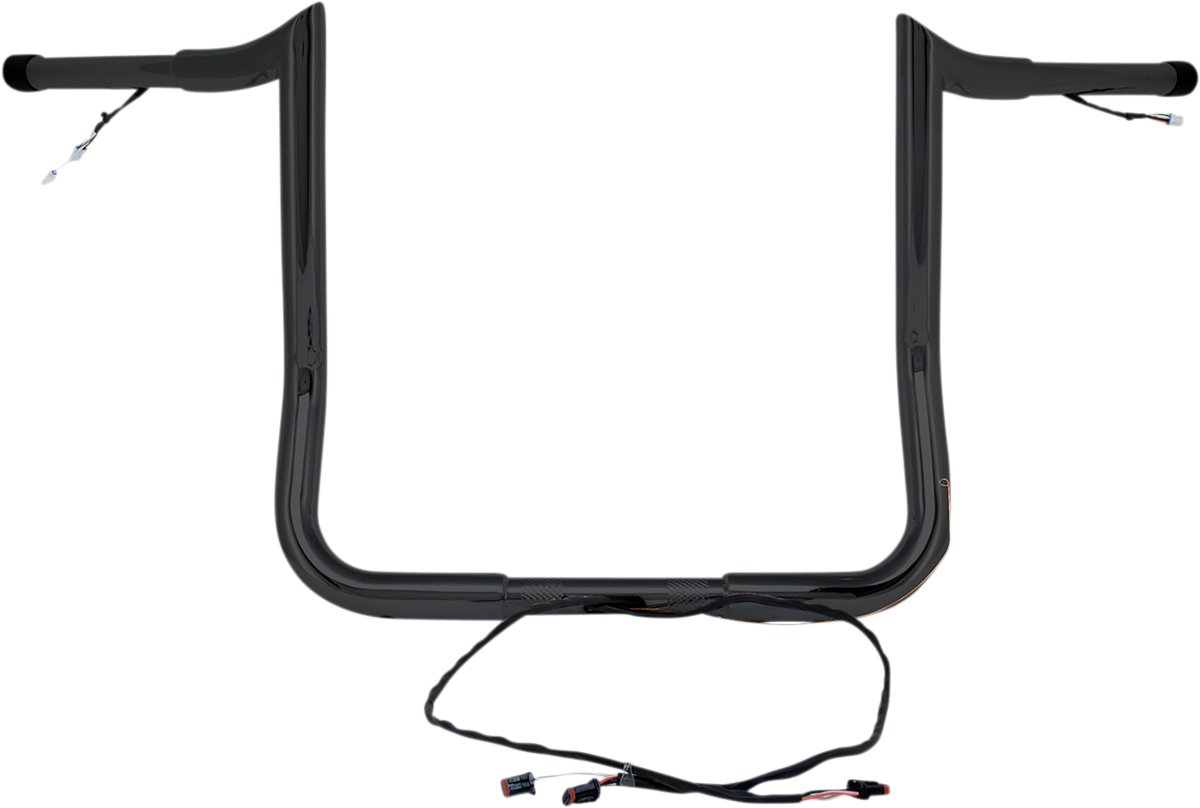 PAUL YAFFE BAGGER NATION Handlebar - Monkey Bar - Pre-Wired - 10" - Black H00903-W