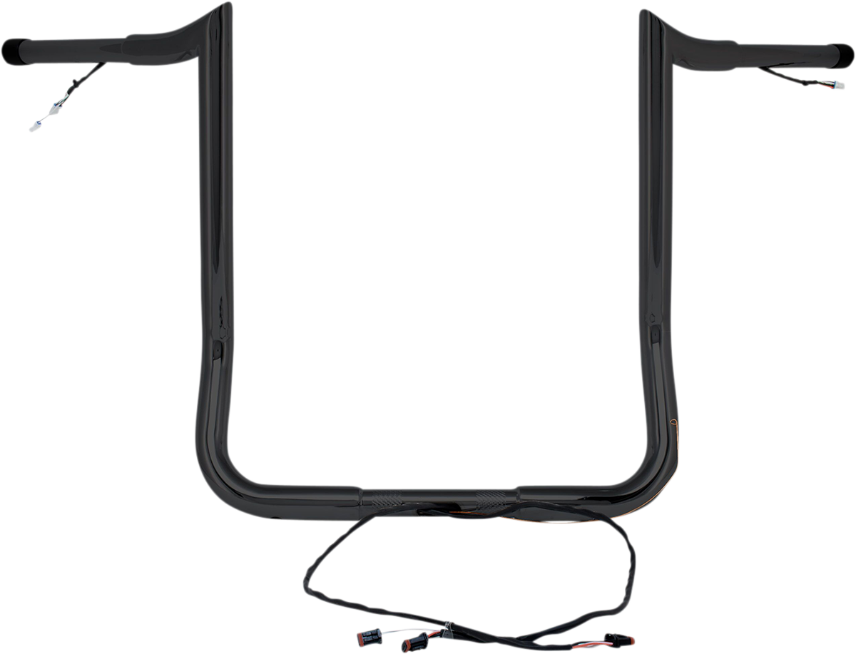 PAUL YAFFE BAGGER NATION Handlebar - Monkey Bar - Pre-Wired - 12" - Black H00900-W