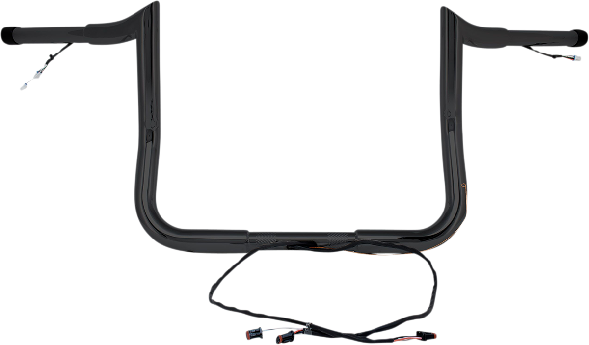 PAUL YAFFE BAGGER NATION Handlebar - Monkey Bar - Pre-Wired - 8" - Black H00909-W