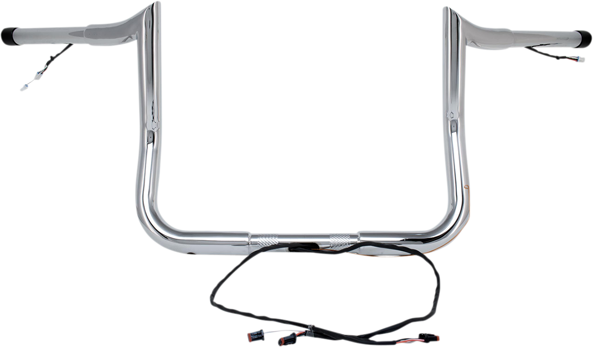 PAUL YAFFE BAGGER NATION Handlebar - Monkey Bar - Pre-Wired - 8" - Chrome H00908-W