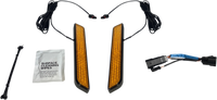 Thumbnail for CUSTOM DYNAMICS LED Fork Light - Amber - Black CD-FORK-SS8-AB