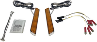 Thumbnail for CUSTOM DYNAMICS LED Fork Light - Amber - Chrome CD-FORK-UNV-AC