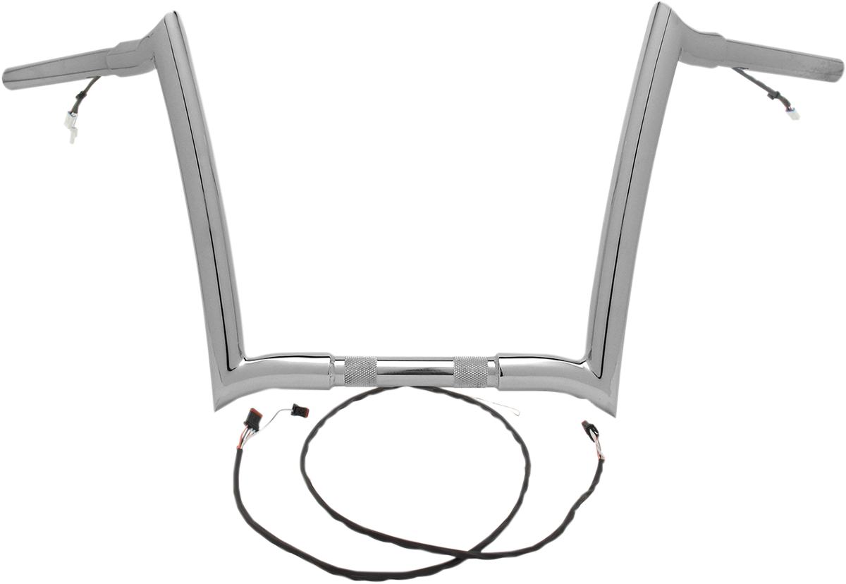 PAUL YAFFE BAGGER NATION Handlebar - OEM - Pre-Wired - 10" - Chrome H00912-W