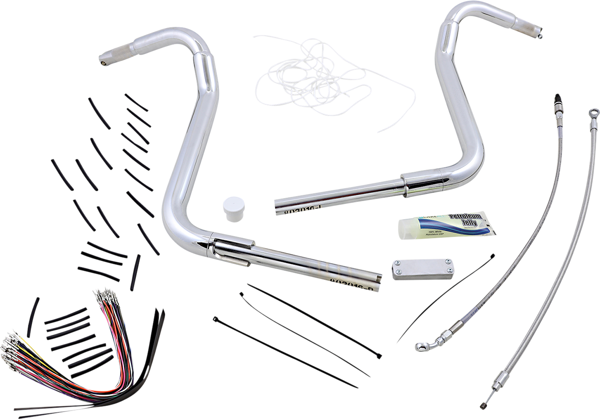 FAT BAGGERS INC. Handlebar Kit - Rounded Top - 16" - Chrome 809416