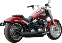 Thumbnail for S&S CYCLE 2:1 50 State Exhaust for M8 Softail - Black 550-0846B