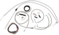 Thumbnail for LA CHOPPERS Handlebar Cable/Brake Line Kit - Complete - Mini Handlebars - Stainless LA-8005KT2A-08