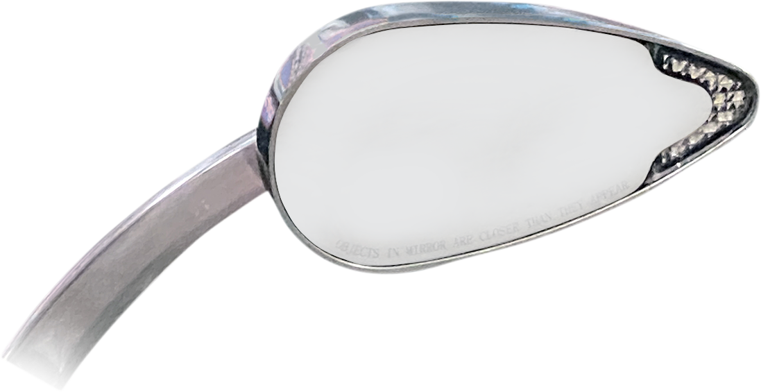 CUSTOM DYNAMICS Mirrors - Dynamic - Side View - Oval - Chrome CD-MIRROR-C
