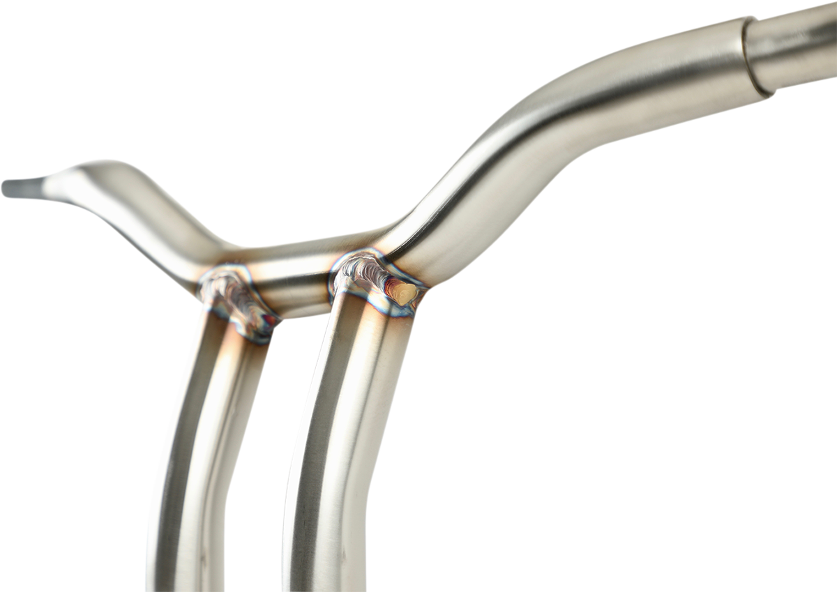 LA CHOPPERS Handlebar - Kage Fighter - One Piece - Bent - 14" - Stainless Steel LA-7338-14SS