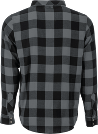 Thumbnail for FLY RACING Fly Tek Flannel Black/Grey Large - Performance Flannel Shirt