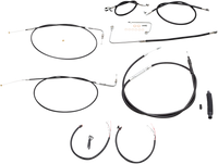 Thumbnail for LA CHOPPERS Handlebar Cable/Brake Line Kit - Complete - 18