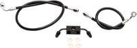 Thumbnail for LA CHOPPERS Brake Line - Mini Ape Hanger Handlebars - Black LA-8321B08B
