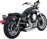 Thumbnail for VANCE & HINES Shortshots Staggered Exhaust System - Chrome 17219