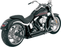 Thumbnail for VANCE & HINES Shortshots Staggered Exhaust System - Matte Black Ceramic 47221