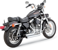 Thumbnail for VANCE & HINES Shortshots Staggered Exhaust System - Chrome 17223