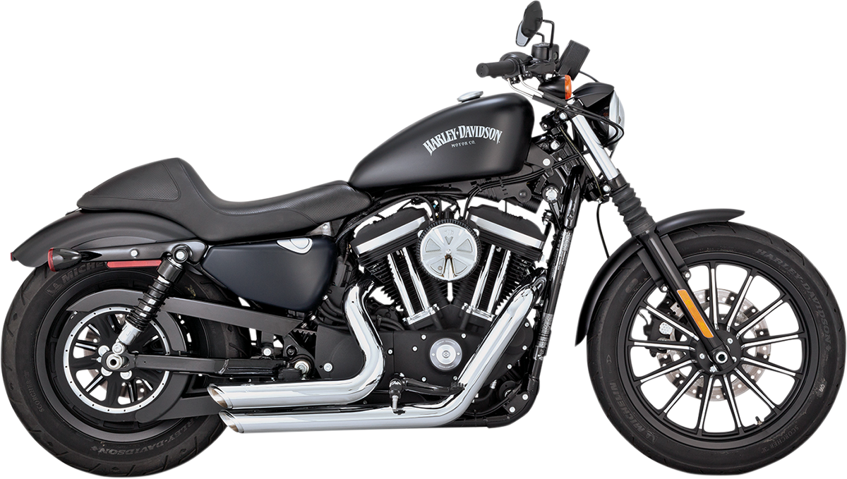 VANCE & HINES Shortshots Staggered Exhaust System - Chrome 17229