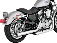Thumbnail for VANCE & HINES Twin Slash Mufflers - Chrome 16839