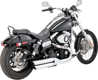 Thumbnail for VANCE & HINES Twin Slash Mufflers - Chrome 16845