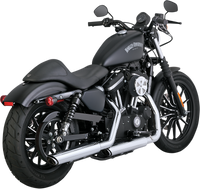 Thumbnail for VANCE & HINES Twin Slash Mufflers - Chrome 16861
