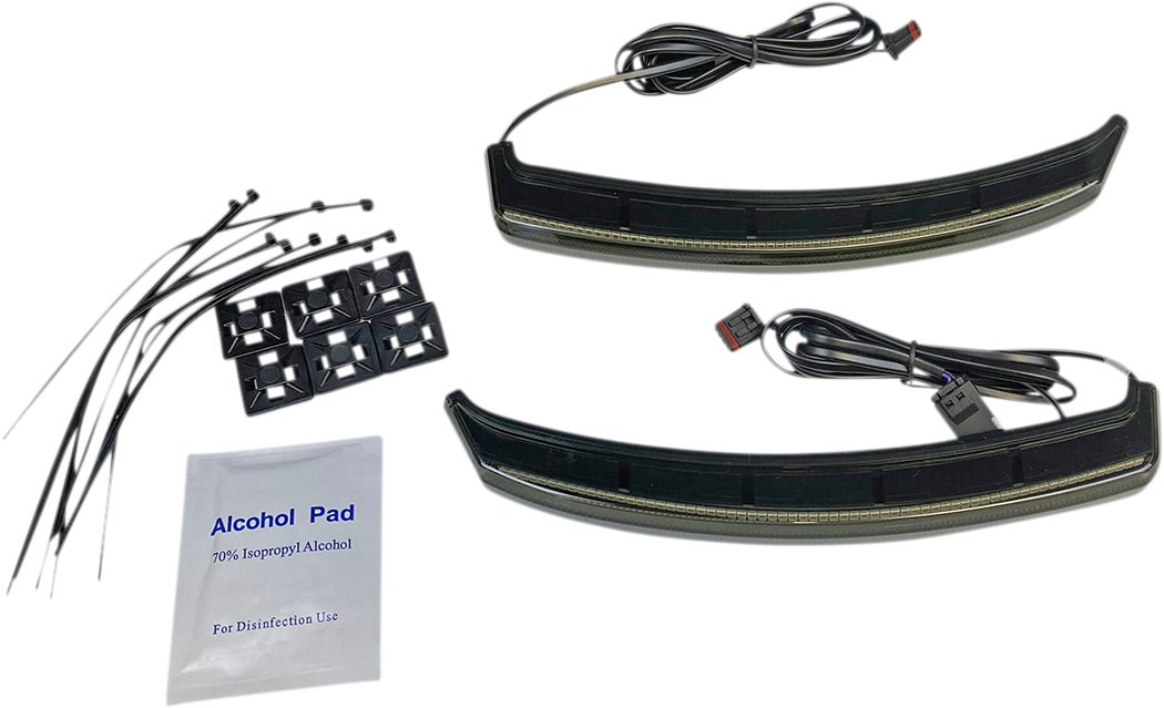 CUSTOM DYNAMICS Saddle Bag Lights - Smoke Lens CD-INDBAG-SWP-S