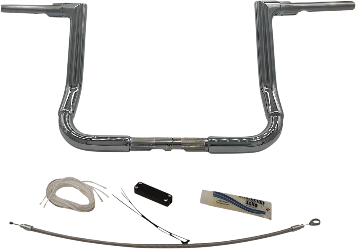 FAT BAGGERS INC. Handlebar Kit - Flat Top - 12" - Chrome 609112