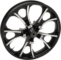 Thumbnail for COASTAL MOTO Wheel - Largo 3D - Front - Dual Disc/without ABS - Black Cut - 21x3.5 - '08+ FL 3D-LGO213BC