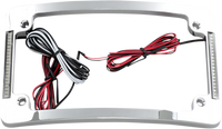 Thumbnail for CUSTOM DYNAMICS Tri-Radius License Plate Frame w Flushmount LEDs - Chrome TF06-C
