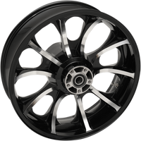 Thumbnail for COASTAL MOTO Wheel - Largo 3D - Rear - Single Disc/with ABS - Black Cut - 18x5.5 - '09+ FL 3D-LGO185BC-ABS