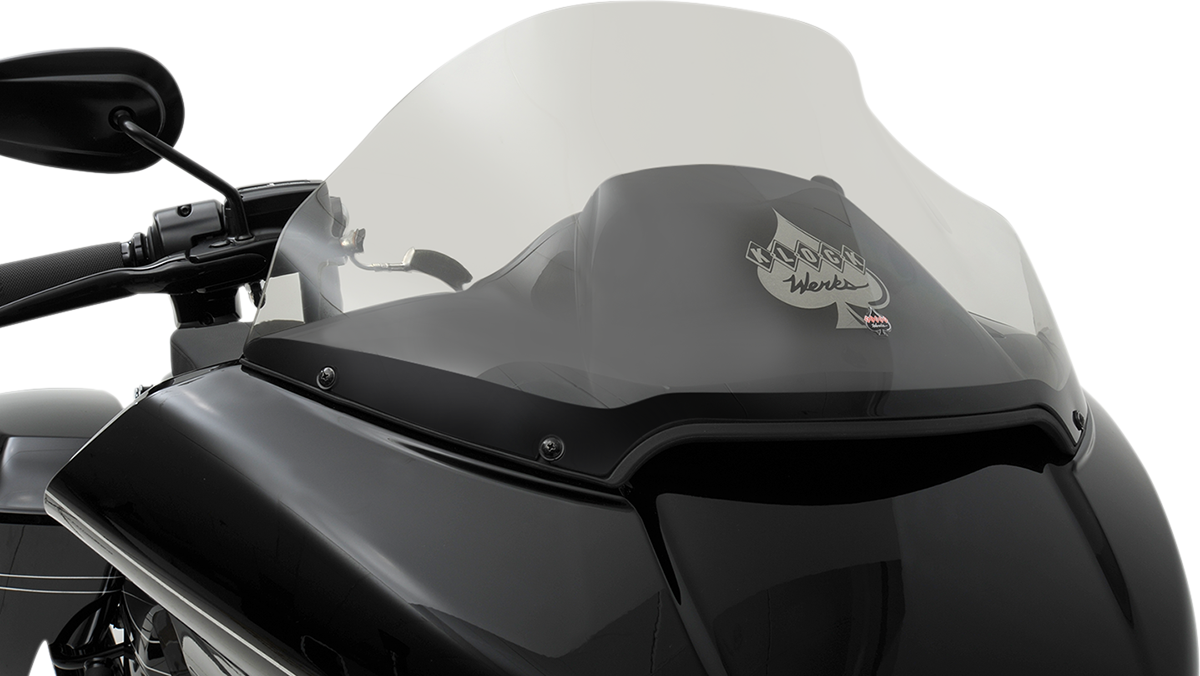 KLOCK WERKS Flare* Windshield - 14" - Dark Smoke - FLTR KWW-01-0317
