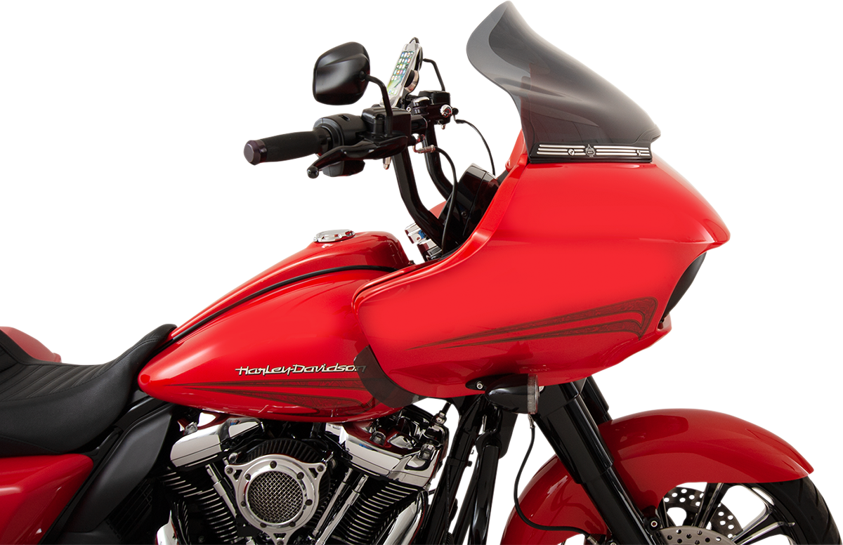 KLOCK WERKS Flare* Windshield - 14" - Dark Smoke - FLTR KWW-01-0317