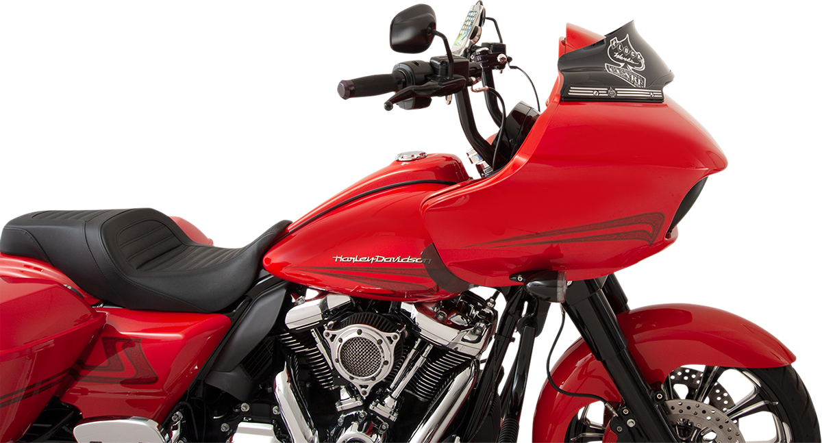 KLOCK WERKS Flare* Windshield - 6" - Black - FLTR KWW-01-0403