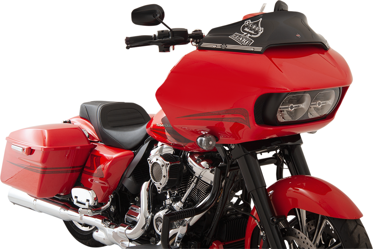 KLOCK WERKS Flare* Windshield - 6" - Black - FLTR KWW-01-0403