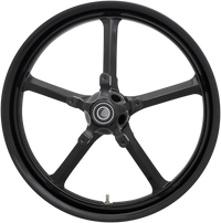 Thumbnail for COASTAL MOTO Wheel - Rockstar - Front - Dual Disc/without ABS - Black - 21x3.25 - FL 1502-ROC-213-B