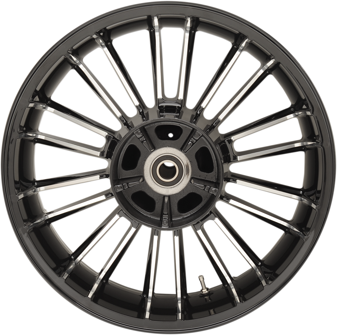 COASTAL MOTO Wheel - Atlantic 3D - Rear - Single Disc/without ABS - Black Cut - 18x5.5 - '09+ FL 3D-ATL185BC
