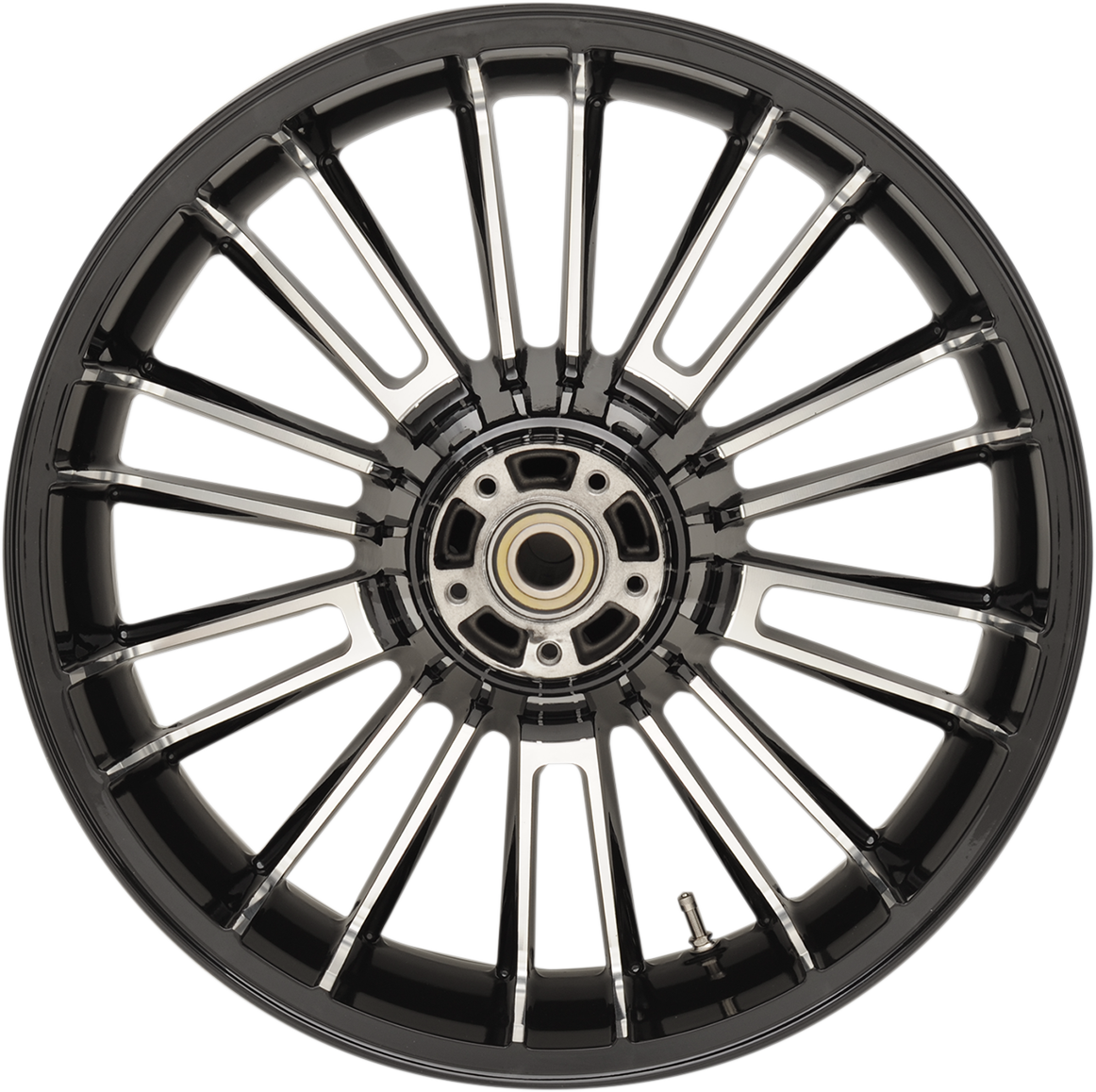 COASTAL MOTO Wheel - Atlantic 3D - Rear - Single Disc/without ABS - Black Cut - 18x5.5 - '09+ FL 3D-ATL185BC