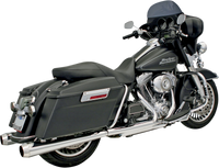 Thumbnail for BASSANI XHAUST Megaphone Mufflers - Chr/Pol - Tapered - Performance Baffle FLH-517L