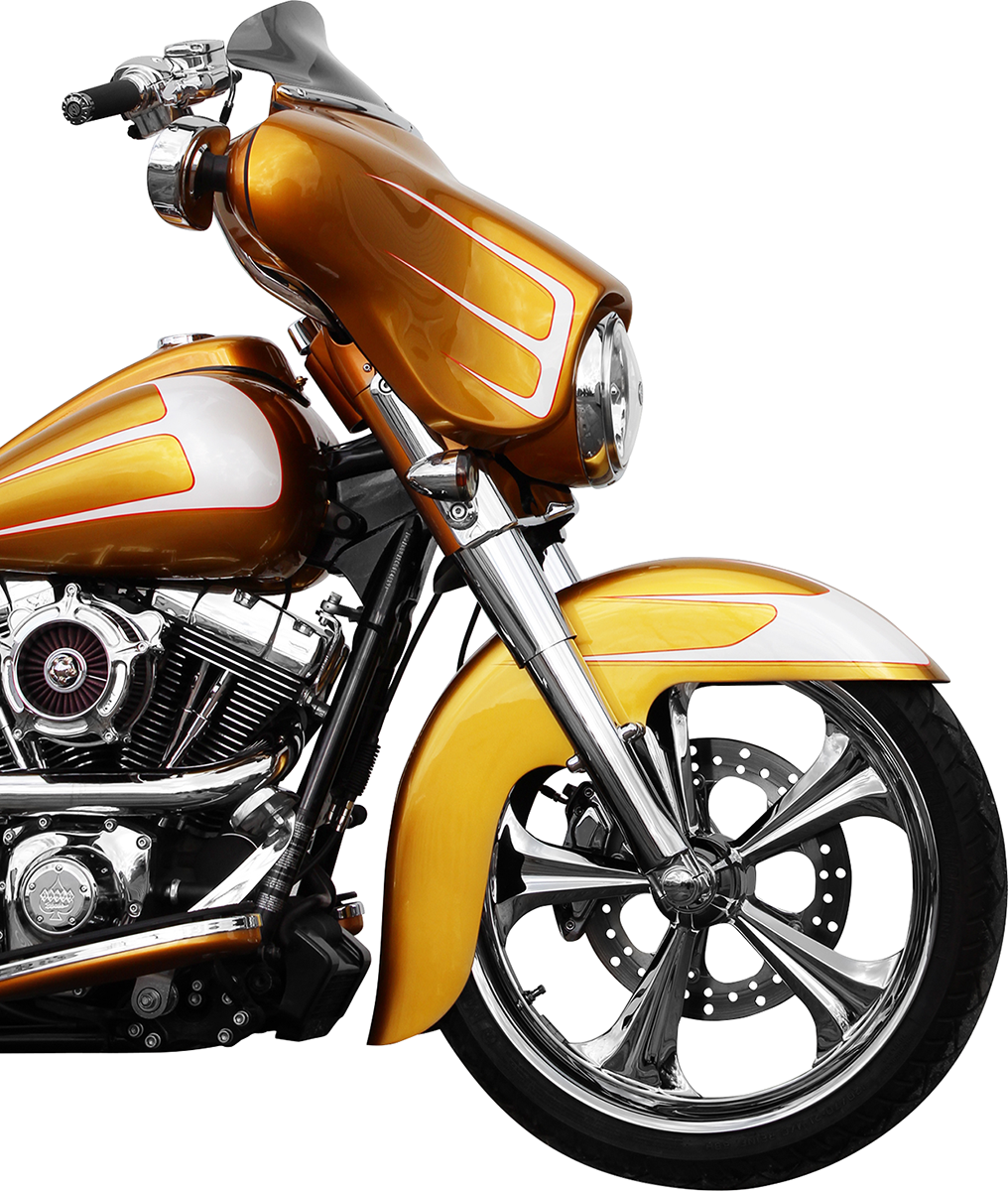 KLOCK WERKS Flare* Windshield - 6-1/2" - Smoke - '96-'13 FLHT KWW-01-0199