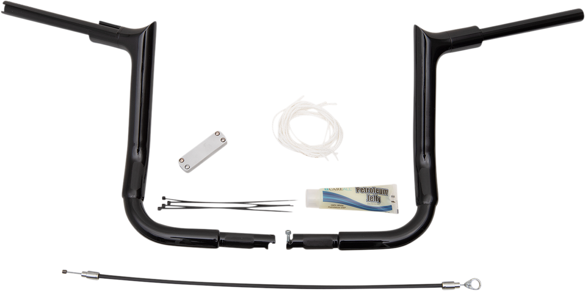 FAT BAGGERS INC. Handlebar Kit - Pointed Top - 12" - Black 809112-B