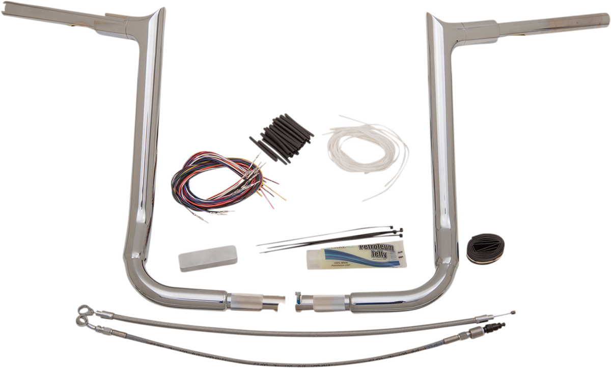 FAT BAGGERS INC. Handlebar Kit - Pointed Top - 16" - Chrome 809116