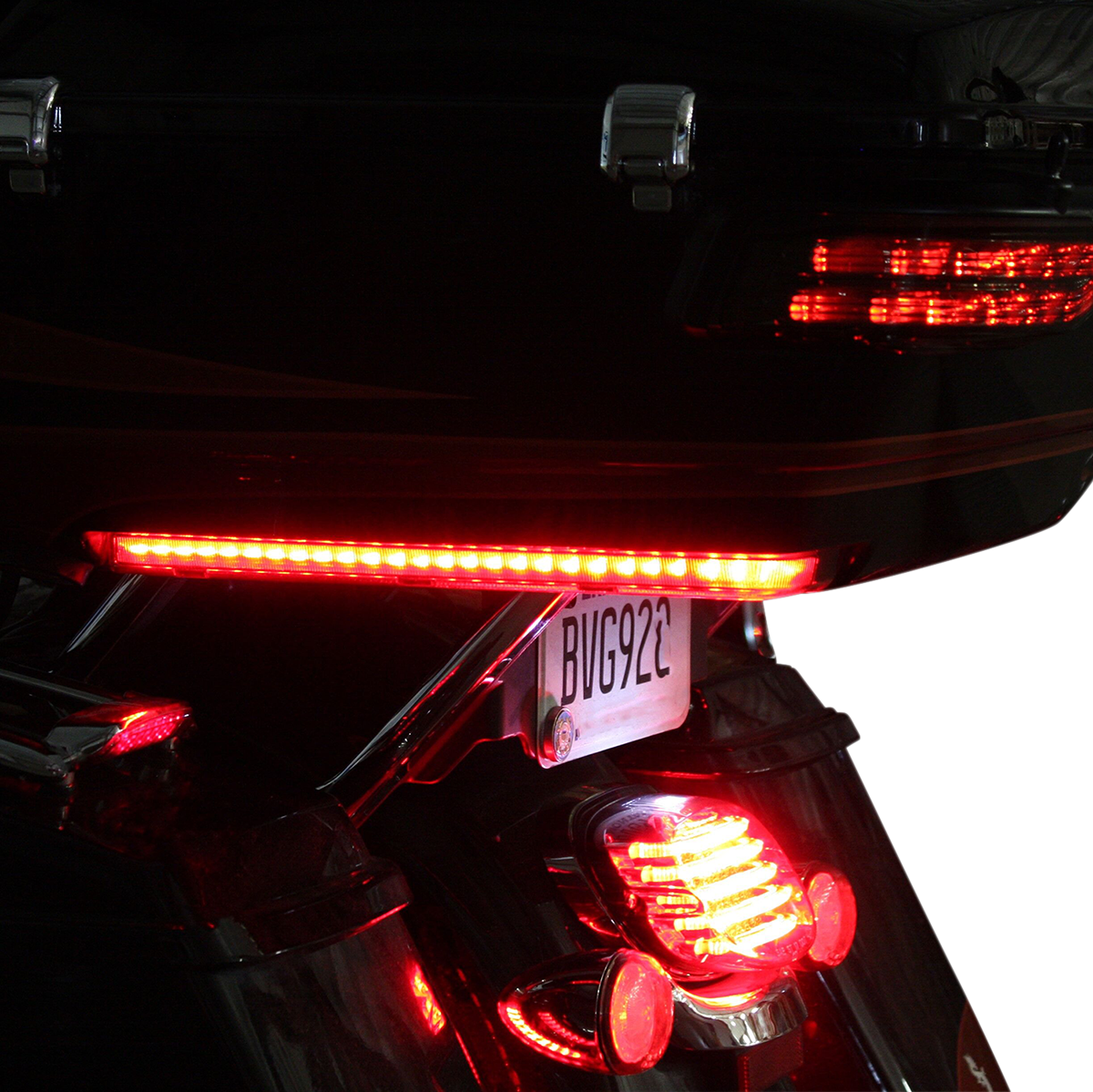 CUSTOM DYNAMICS LED Run/Brake/Turn Tour-Pak? Arms - Red Lens - '06-'13 PB-TP-ARM-TPCR