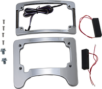 Thumbnail for CUSTOM DYNAMICS Turn Signal Eliminator/Illuminated Tri-Frame - Chrome TS-ELIM-06HW-C