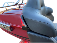 Thumbnail for CUSTOM DYNAMICS Sequential Tour Pak Seat Back Rest LED Lights - Black/Red - FLH CD-TPBR-14-RB