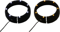 Thumbnail for CUSTOM DYNAMICS Lighted Passing Lamp Trim Ring '06-'13 FLHT - Black CDTB-45TR-2B