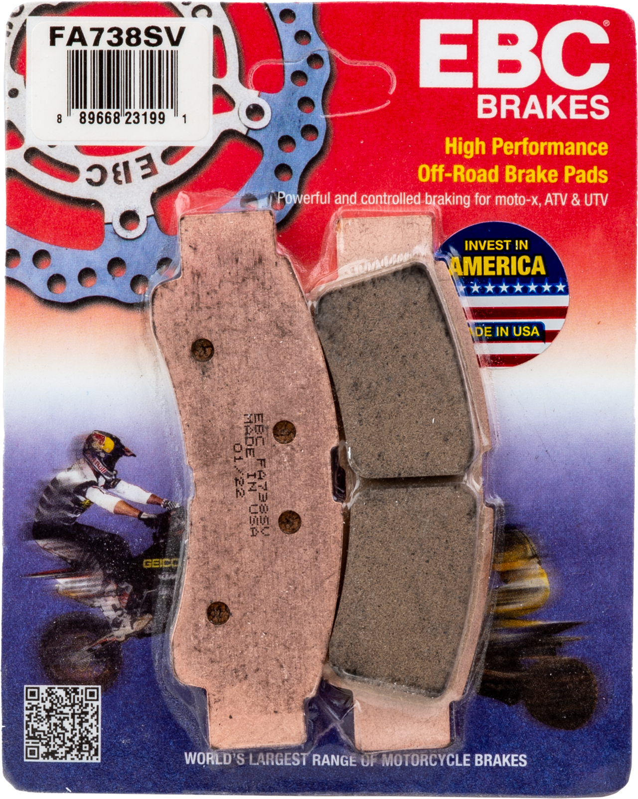 Brake Pads Fa738sv Severe Duty Sv Series