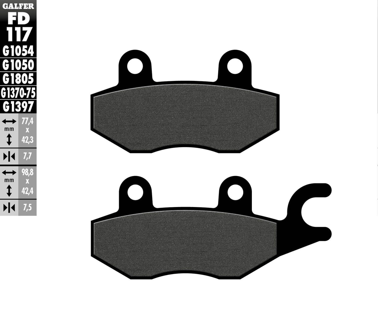 Brake Pads Semi Metallic Fd117g1054
