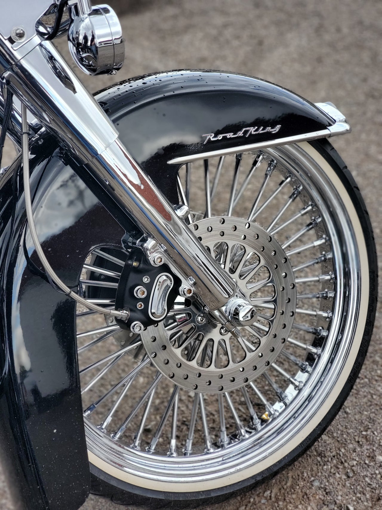 21" Chrome Spoke Front Wheel Rim