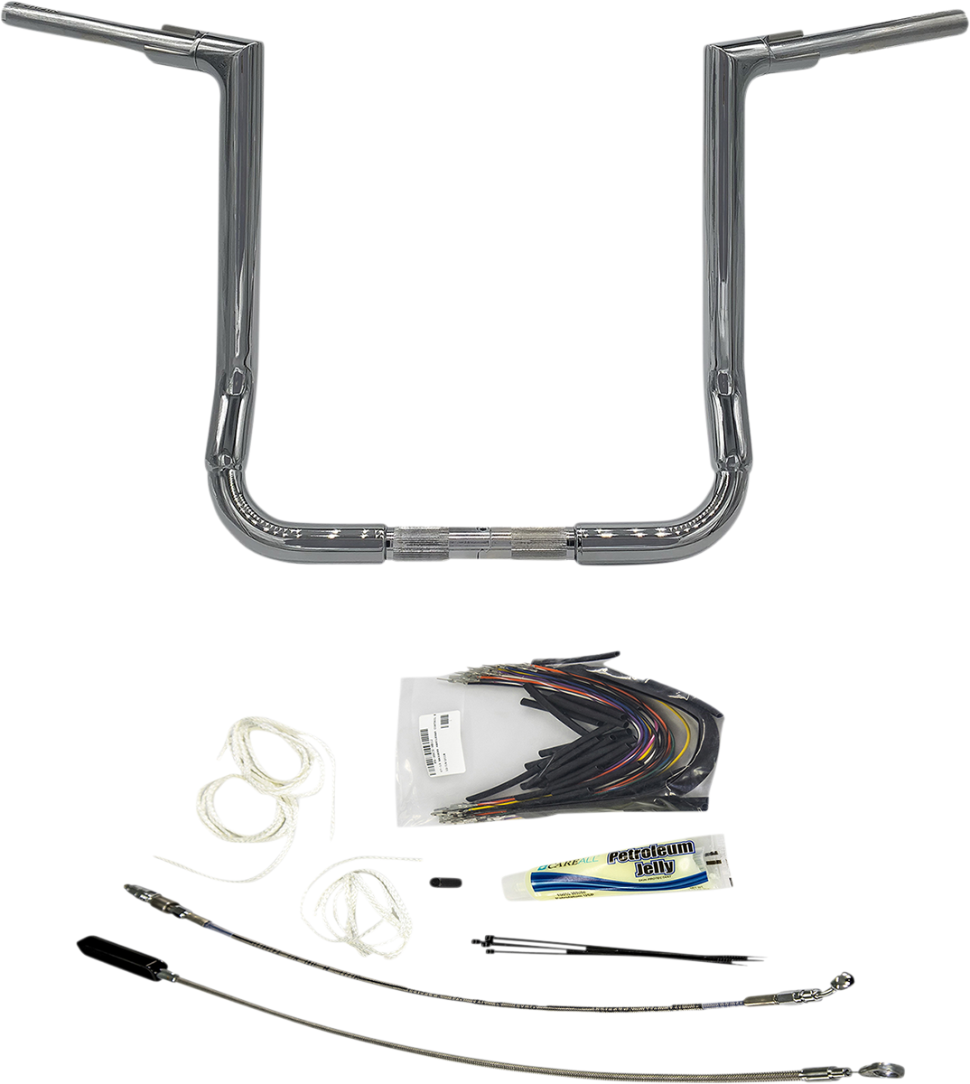 FAT BAGGERS INC. Handlebar Kit - Flat Top - 16" - Chrome 609116